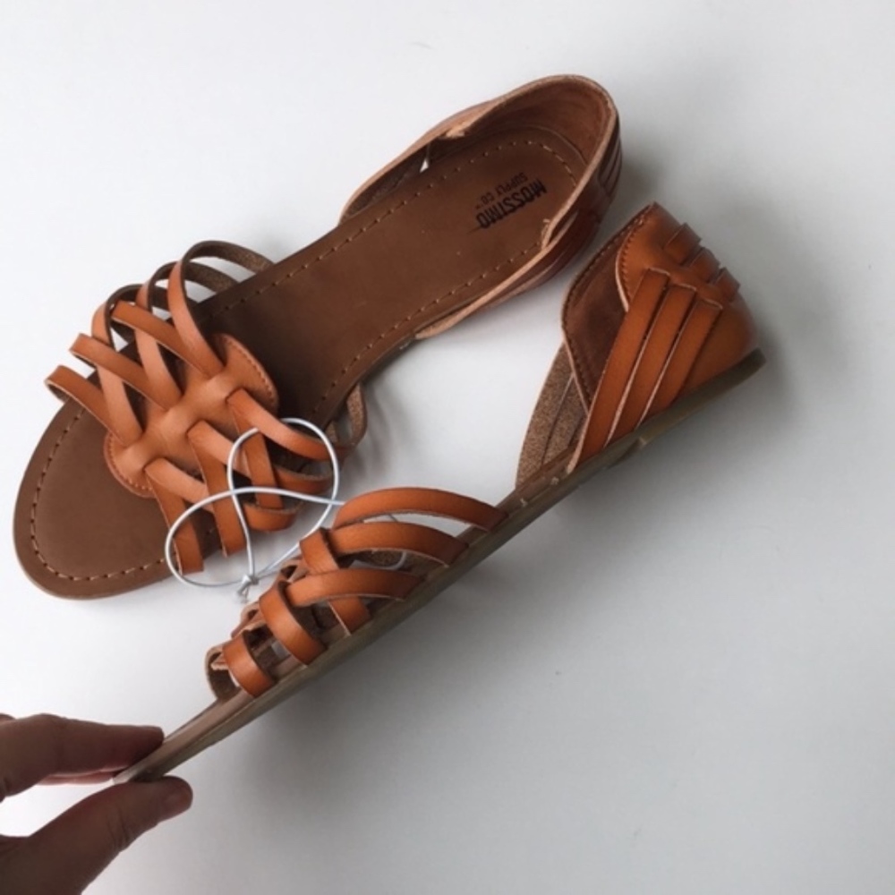 Mossimo Gena Strappy Flat Huarache Sandals New - Picture 4 of 5